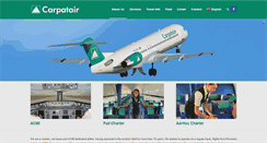 Desktop Screenshot of carpatair.com