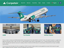 Tablet Screenshot of carpatair.com